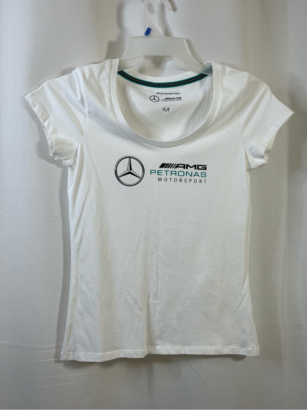 Mercedes-AMG Petronas Shirt Womens M White Formula 1 Racing Motorsport Tee